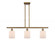Cobbleskill - 3 Light - 36 inch - Brushed Brass - Stem hung - Island Light (3442|516-3I-BB-G111-LED)