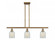 Caledonia - 3 Light - 36 inch - Brushed Brass - Stem hung - Island Light (3442|516-3I-BB-G2511-LED)