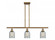 Caledonia - 3 Light - 36 inch - Brushed Brass - Stem hung - Island Light (3442|516-3I-BB-G257-LED)