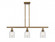 Caledonia - 3 Light - 36 inch - Brushed Brass - Stem hung - Island Light (3442|516-3I-BB-G259)
