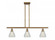 Conesus - 3 Light - 36 inch - Brushed Brass - Stem hung - Island Light (3442|516-3I-BB-G275)