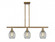 Eaton - 3 Light - 36 inch - Brushed Brass - Stem hung - Island Light (3442|516-3I-BB-G82-LED)