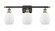 Eaton - 3 Light - 26 inch - Black Antique Brass - Bath Vanity Light (3442|516-3W-BAB-G81-LED)