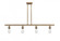 Bare Bulb - 4 Light - 48 inch - Brushed Brass - Stem hung - Island Light (3442|516-4I-BB)