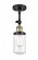 Dover - 1 Light - 5 inch - Black Antique Brass - Adjustable Semi-Flush Mount (3442|201F-BAB-G312)