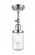 Dover - 1 Light - 5 inch - Polished Chrome - Adjustable Semi-Flush Mount (3442|201F-PC-G314-LED)