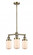 Dover - 3 Light - 17 inch - Antique Brass - Stem Hung - Chandelier (3442|207-AB-G311)