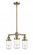 Dover - 3 Light - 17 inch - Antique Brass - Stem Hung - Chandelier (3442|207-AB-G312-LED)