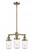 Dover - 3 Light - 17 inch - Antique Brass - Stem Hung - Chandelier (3442|207-AB-G314-LED)