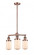 Dover - 3 Light - 17 inch - Antique Copper - Stem Hung - Chandelier (3442|207-AC-G311)