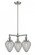 Geneseo - 3 Light - 26 inch - Brushed Satin Nickel - Stem Hung - Chandelier (3442|207-SN-G165-LED)