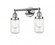 Dover - 2 Light - 14 inch - Polished Chrome - Adjustable Bath Vanity Light (3442|208-PC-G312-LED)