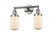 Dover - 2 Light - 14 inch - Polished Nickel - Adjustable Bath Vanity Light (3442|208-PN-G311-LED)