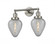 Geneseo - 2 Light - 17 inch - Brushed Satin Nickel - Adjustable Bath Vanity Light (3442|208-SN-G165-LED)