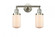 Dover - 2 Light - 14 inch - Brushed Satin Nickel - Adjustable Bath Vanity Light (3442|208-SN-G311-LED)