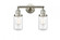 Dover - 2 Light - 14 inch - Brushed Satin Nickel - Adjustable Bath Vanity Light (3442|208-SN-G312)