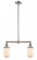 Dover - 2 Light - 21 inch - Brushed Satin Nickel - Stem Hung - Adjustable Island Light (3442|209-SN-G311-LED)