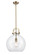 Newton Sphere - 1 Light - 14 inch - Brushed Brass - Stem hung - Pendant (3442|410-1S-BB-14CL)