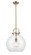 Newton Sphere - 1 Light - 14 inch - Brushed Brass - Cord hung - Pendant (3442|410-1S-BB-14CL-LED)