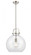 Newton Sphere - 1 Light - 14 inch - Brushed Satin Nickel - Cord hung - Pendant (3442|410-1S-SN-14CL-LED)