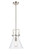 Newton Cone - 1 Light - 10 inch - Brushed Satin Nickel - Stem Hung - Mini Pendant (3442|411-1S-SN-10CL-LED)