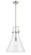 Newton Cone - 1 Light - 14 inch - Brushed Satin Nickel - Stem hung - Pendant (3442|411-1S-SN-14CL-LED)