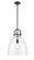 Newton Bell - 1 Light - 14 inch - Matte Black - Stem hung - Pendant (3442|412-1S-BK-14CL)