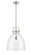 Newton Bell - 1 Light - 14 inch - Brushed Satin Nickel - Stem hung - Pendant (3442|412-1S-SN-14CL)
