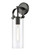 Pilaster - 1 Light - 4 inch Glass - Matte Black - Sconce (3442|413-1W-BK-4CL-LED)