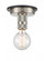 Aurora - 1 Light - 2 inch - Black Satin Nickel - Flush Mount (3442|431-1F-BSN-LED)