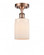 Hadley - 1 Light - 5 inch - Antique Copper - Semi-Flush Mount (3442|516-1C-AC-G341-LED)