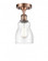 Ellery - 1 Light - 5 inch - Antique Copper - Semi-Flush Mount (3442|516-1C-AC-G394)