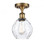 Waverly - 1 Light - 6 inch - Brushed Brass - Semi-Flush Mount (3442|516-1C-BB-G362)