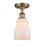 Ellery - 1 Light - 5 inch - Brushed Brass - Semi-Flush Mount (3442|516-1C-BB-G391-LED)