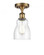 Ellery - 1 Light - 5 inch - Brushed Brass - Semi-Flush Mount (3442|516-1C-BB-G394)