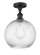 Large Twisted Swirl 1 Light Semi-Flush Mount (3442|516-1C-OB-G1214-10)