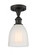 Brookfield - 1 Light - 6 inch - Oil Rubbed Bronze - Semi-Flush Mount (3442|516-1C-OB-G441-LED)