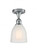 Brookfield - 1 Light - 6 inch - Polished Chrome - Semi-Flush Mount (3442|516-1C-PC-G441)