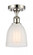 Brookfield - 1 Light - 6 inch - Polished Nickel - Semi-Flush Mount (3442|516-1C-PN-G441-LED)