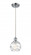 Athens Deco Swirl - 1 Light - 6 inch - Polished Chrome - Cord hung - Mini Pendant (3442|516-1P-PC-G1213-6)