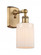 Hadley - 1 Light - 5 inch - Brushed Brass - Sconce (3442|516-1W-BB-G341-LED)