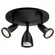 3 Light Adjustable LED Flush Mount (7|52103LEDDLP-BL)