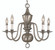 5-Light Satin Pewter Jamestown Dining Chandelier (84|2525 SP)