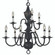 9-Light Satin Pewter Jamestown Dining Chandelier (84|2529 SP)