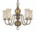 5-Light Satin Pewter Jamestown Dining Chandelier (84|2545 SP)