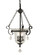 3-Light Matte Black Carcassonne Foyer Chandelier (84|2917 MBLACK)