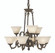 9-Light Mahogany Bronze Napoleonic Dining Chandelier (84|7889 MB/AM)