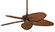 Windpointe 52 inch Indoor/Outdoor Ceiling Fan - Rust with Antique Narrow Oval blades (90|FP7500RS)