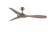 GlideAire 52 inch Indoor/Outdoor Ceiling Fan - Brushed Nickel with Brushed Nickel blades (90|FPD8520BNBN)