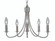 5-Light Polished Silver Maisonette Mini Chandelier (84|1004 PS)